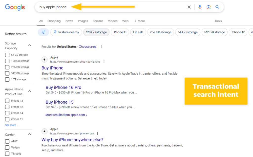 Ecommerce Search Intent Match