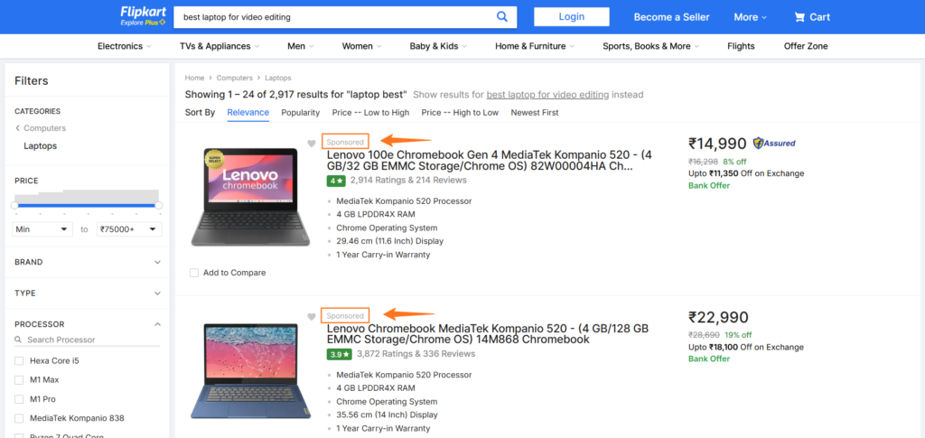 Flipkart Listing Optimization - Use Flipkart Ads