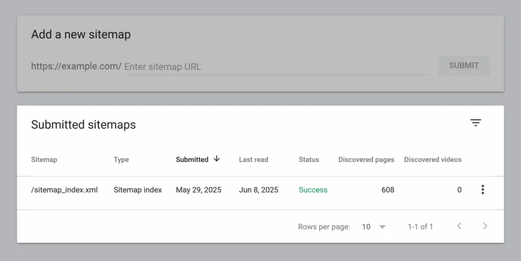 How to Do SEO for a New Website: Get Ranked in SERPs & LLMs Faster 3 GSC - Sitemap Submit