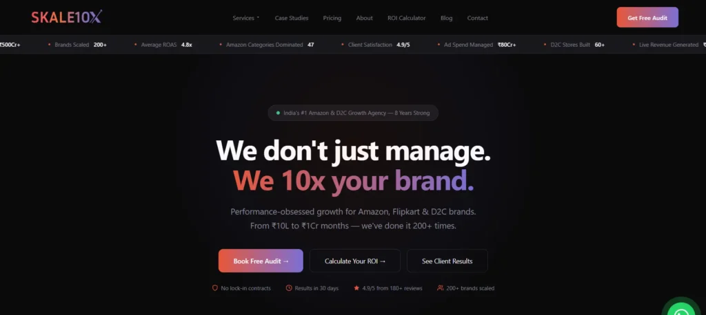 Top 10 D2C Marketing Agencies in India to Hire in 2026 7 Skale10X