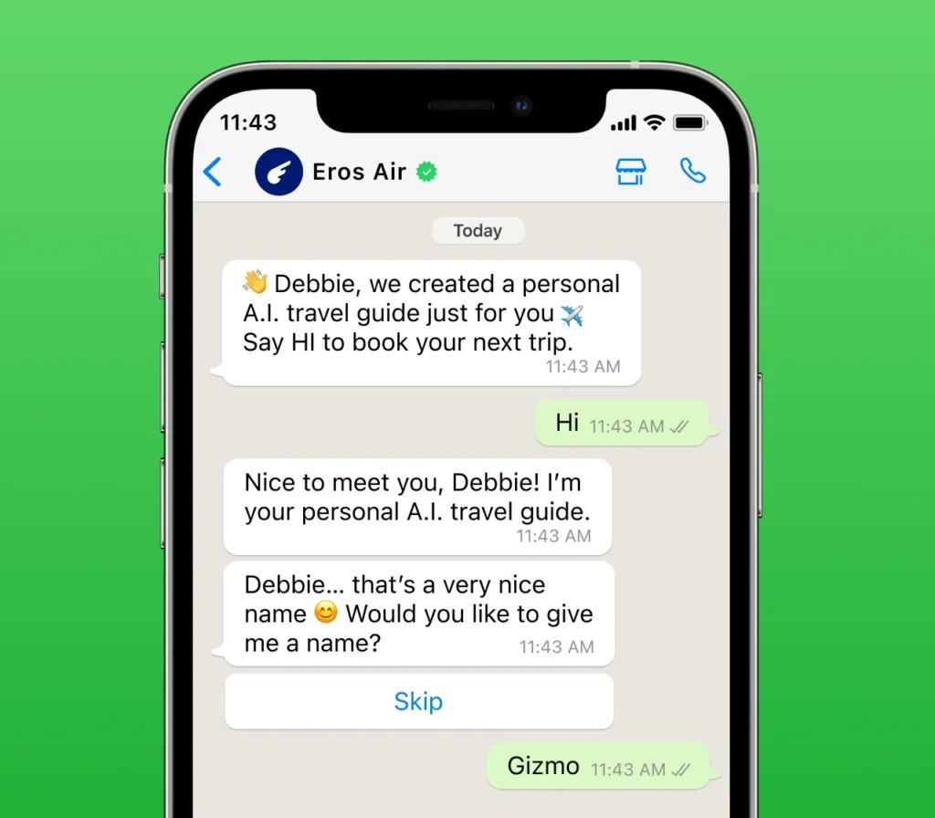 WhatsApp for Ecommerce Websites